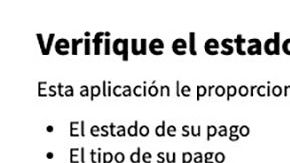 Herramienta Obtener mi pago.