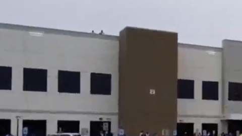 Protesta de  empleados de Amazon en Staten Island en medio de crisis por coronavirus.