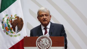 El presidente de México durante su informe.