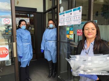 Organizaciones en Chinatown han reunido mascarillas  e insumos médicos y los han donado a clínicas en Chicago. (Cortesía Oficina del concejal Byron Sigcho)