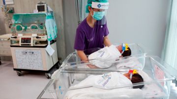 Un hospital de Tailandia tomó medidas de seguridad para proteger a los recién nacidos.