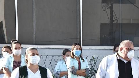 Protestan médicos en Monclova, Coahuila.