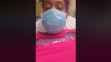 Enfermera con coronavirus desde hospital en Tennessee.