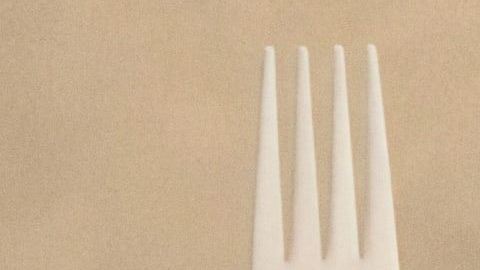 Forky está hecho a partir de un "sfork", mitad cuchara, mitad tenedor.