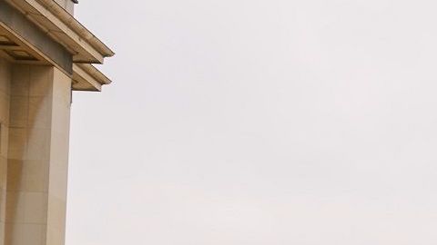 La plaza Trocadero durante la cuarentena.