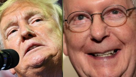 Trump y el senador McConnell