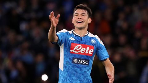 Lozano aparecerá en el calendario del Napoli.