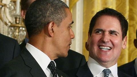 Imagen de archivo de Barack Obama y el dueño de Dallas Maverick, Mark Cuban