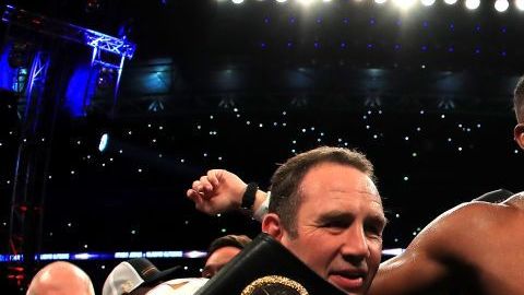 Joshua reconquistó los títulos de la FIB, AMB y OMB en su revancha contra Andy Ruiz, en 2019.