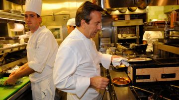 French chef Daniel Boulud works in the k