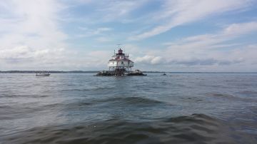 Un faro en la Bahía de Chesapeake, en Maryland