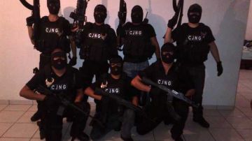 Miembros de el cartel de Jalisco Nueva Generación (CJNG).