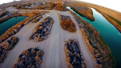 Canal salino del río Colorado.