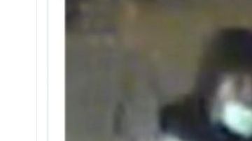 El sospechoso captado por una cámara de seguridad