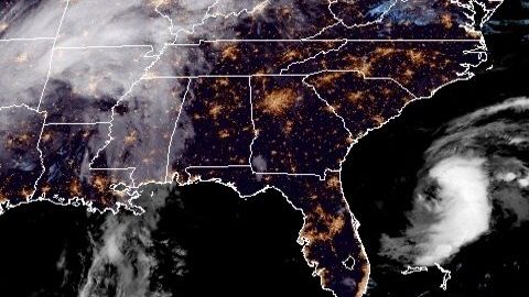 Arthur en el sureste de EEUU.