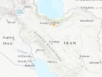 Terremoto en los alrededores de la capital de Irán, Teherán.