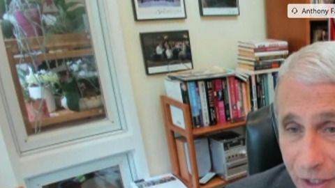 Anthony Fauci durante su comparecencia ante los senadores.