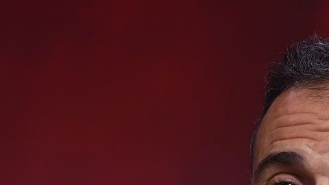 Luis Enrique durante una conferencia de prensa.