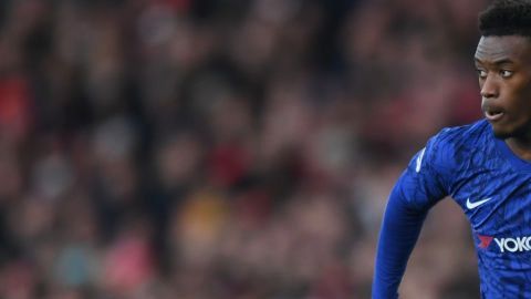 Callum Hudson-Odoi con el Chelsea.