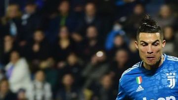 Cristiano Ronaldo en un partido con Juventus.