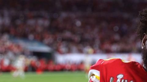 Damien Williams en el Super Bowl LIV.