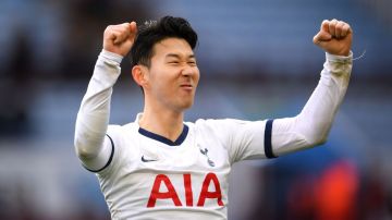 Heung-min Son en un partido con el Tottenham.