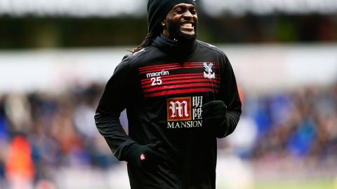 Emmanuel Adebayor en su paso por el Crystal Palace.