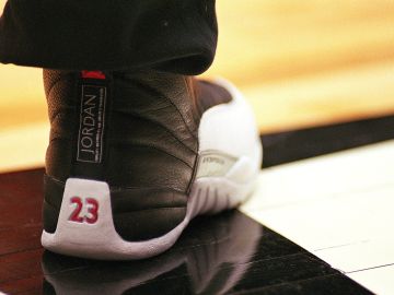 Los zapatos Michael Jordan #23 en 1997.