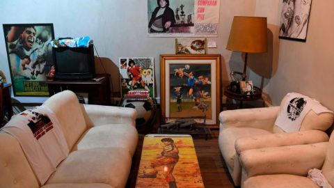 En esta casa vivió Maradona de 1978 a 1981.