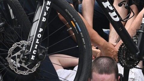 Tensiones durante la manifestación