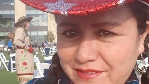 Libia Alfaro Sánchez se encuentra varada en Peru sin poder regresar a Los Ángeles.