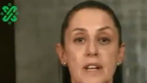 Claudia Sheinbaum, alcaldesa de la Ciudad de México, durante su mensaje de este martes.