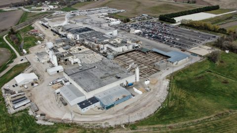 La planta procesadora de carne Tyson Foods en Joslin, Illinois.