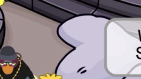 En esta captura un jugador-pingüino solicita imágenes de desnudos a otro.