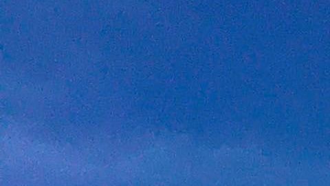 Una pareja camina en el parque South Pointe en Miami Beach.