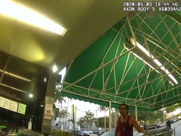 Captura del video difundido por la policía de Miami Beach.