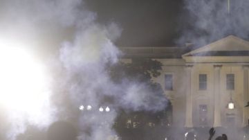 Las protestas llegaron a los alrededores de la Casa Blanca