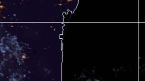 La tormenta tropical Cristóbal sobre México, el 3 de junio de 2020.