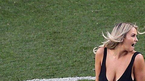 Kinsey Wolansky se hizo famosa globalmente al invadir la cancha durante la final de la Champions en Madrid.