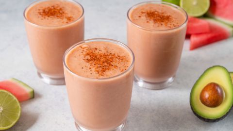 Batido de aguacate y sandía