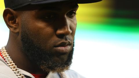 Marcell Ozuna denunció que tuvo lesiones leves en la cara.