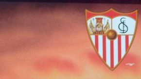 Javier Hernández en su presentación con el Sevilla.