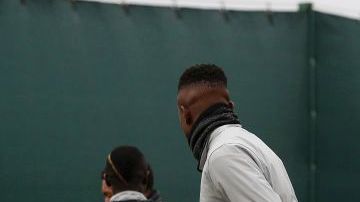 Liverpool en una sesión de entrenamiento previa al COVID-19.