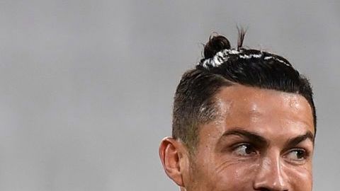 Cristiano Ronaldo en un partido con la Juventus.