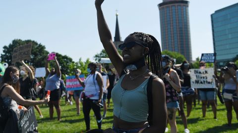 Los manifestantes pedían la renuncia de la alcaldesa de St. Louis, Missouri.