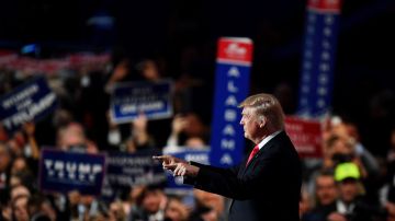 Trump aceptó la nominación durante la Convención Nacional Republicana del 21 de julio de 2016 en Cleveland.