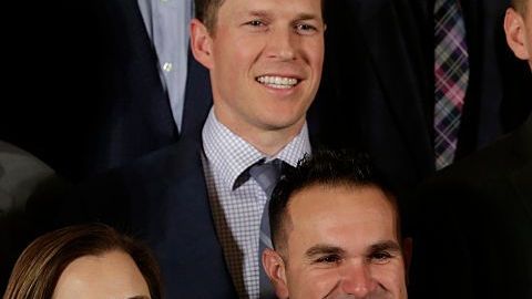 Barack Obama con los Chicago Cubs en la Casa Blanca.