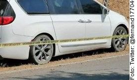 Los cuerpos fueron abandonados en una camioneta.