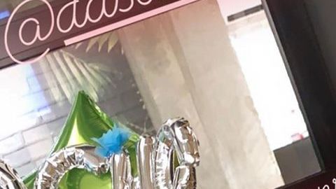 Nacho en el babyshower de su bebé