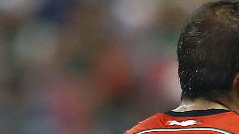 Herrera y Blanco en un partido del Tri.